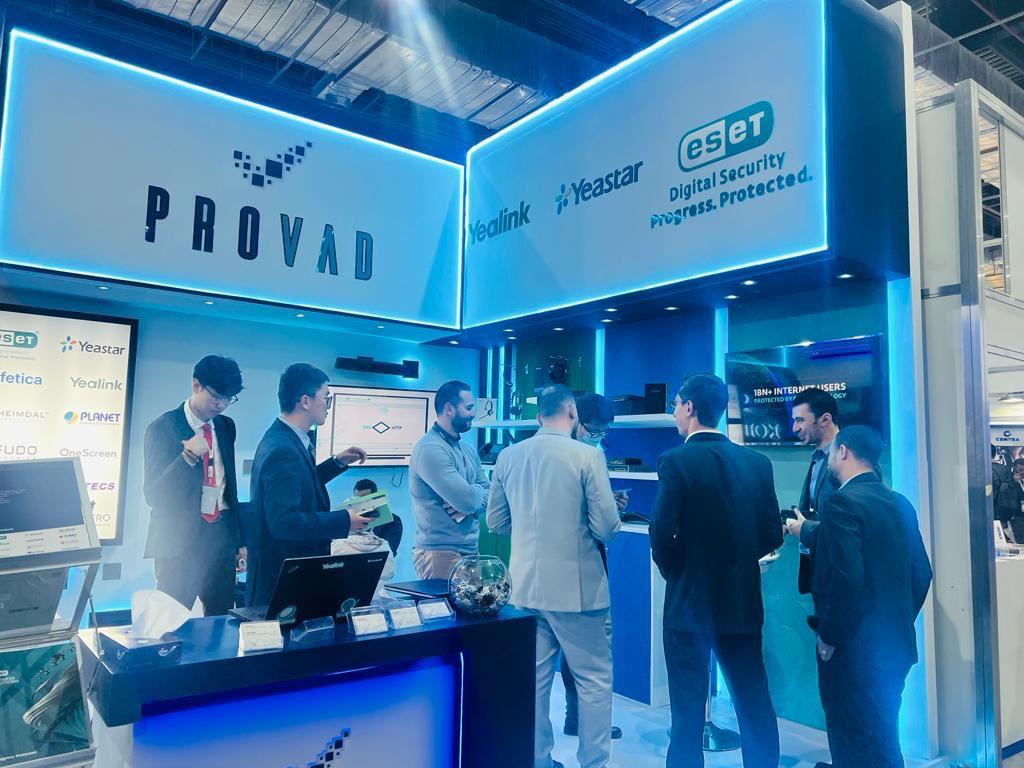 Provad booth brought together powerful brands including Yealink, Yeastar, ESET, Safetica, and PLANET